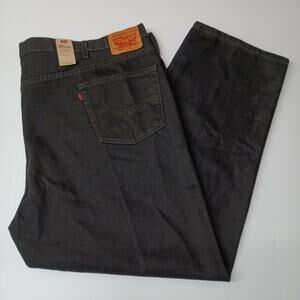 Levi's 550 Relaxed Jeans Men Size 54x32 Black Cotton Tapered